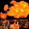 3 Pack Day of The Dead Lighted Marigold Garland 10 LED Artificial Marigold Flowers String Lights Dia de Los Muertos Decorations for Halloween Diwali Indian Party (3, 5 Ft 10 LED)